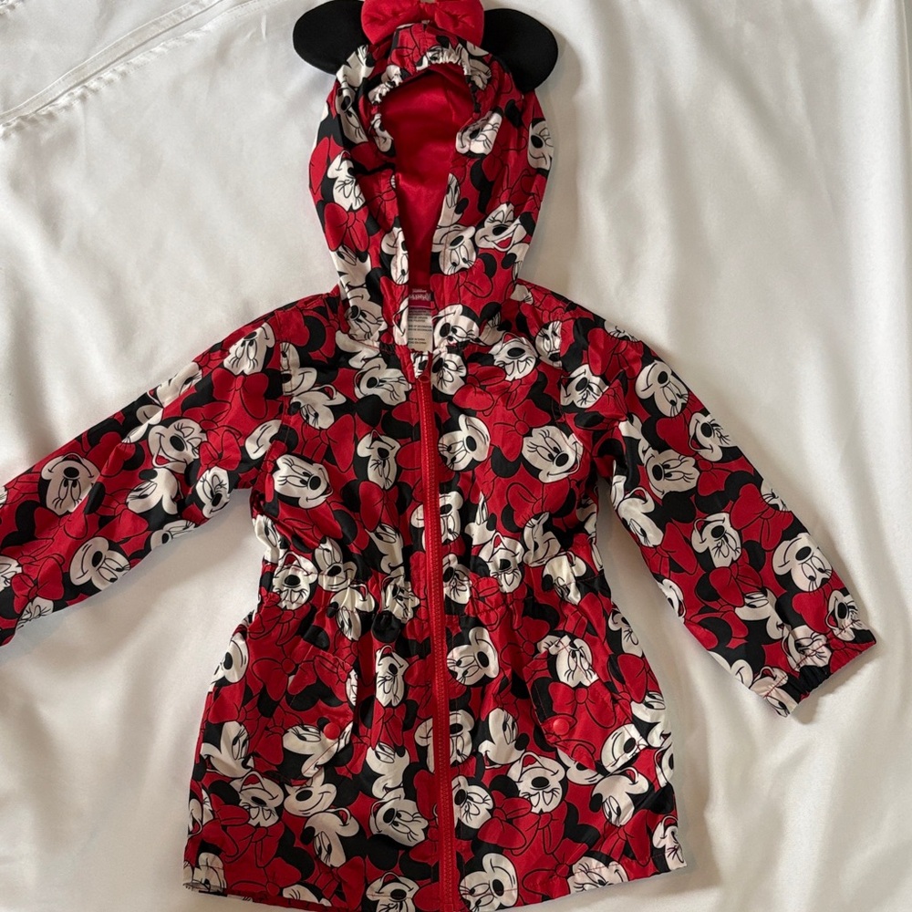 Disney Minnie Mouse Red and Black Patterned Jacket